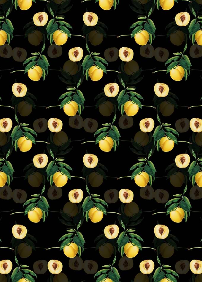 Yellow Apricot Pattern