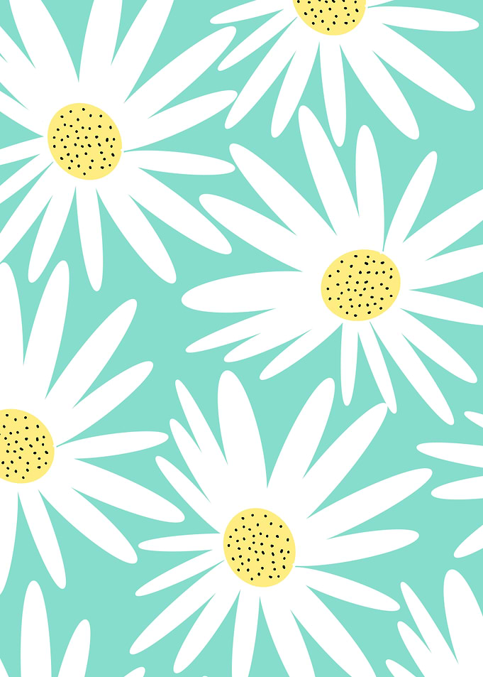 60s 70s Retro Sunflower 3
