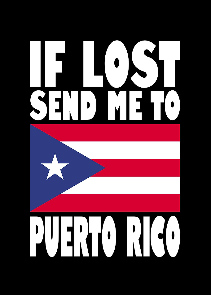 PUERTO RICO Flag Saying