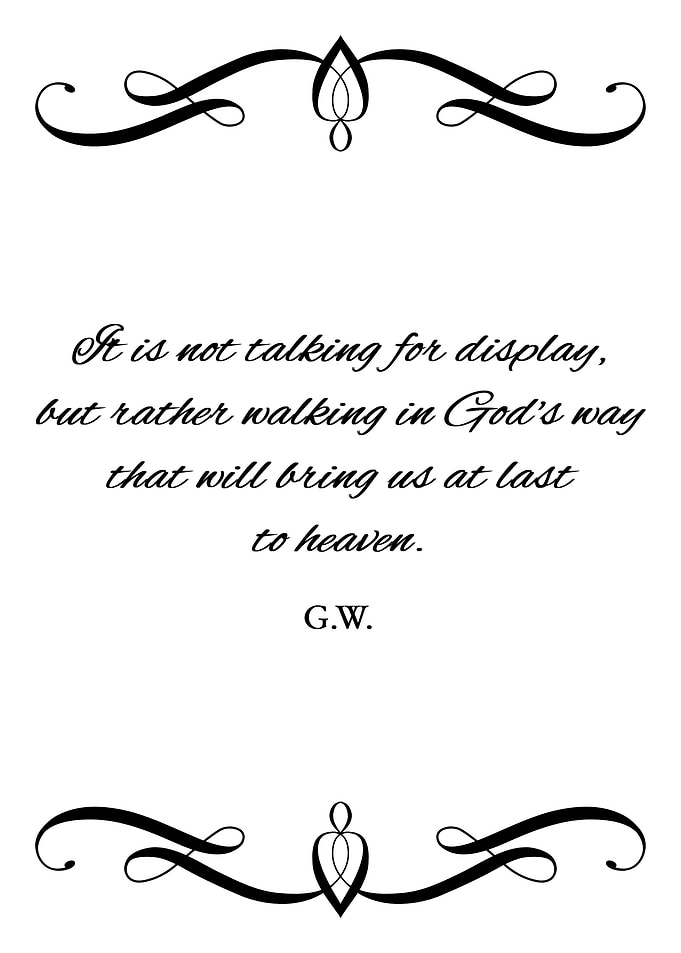 Walking in His Way