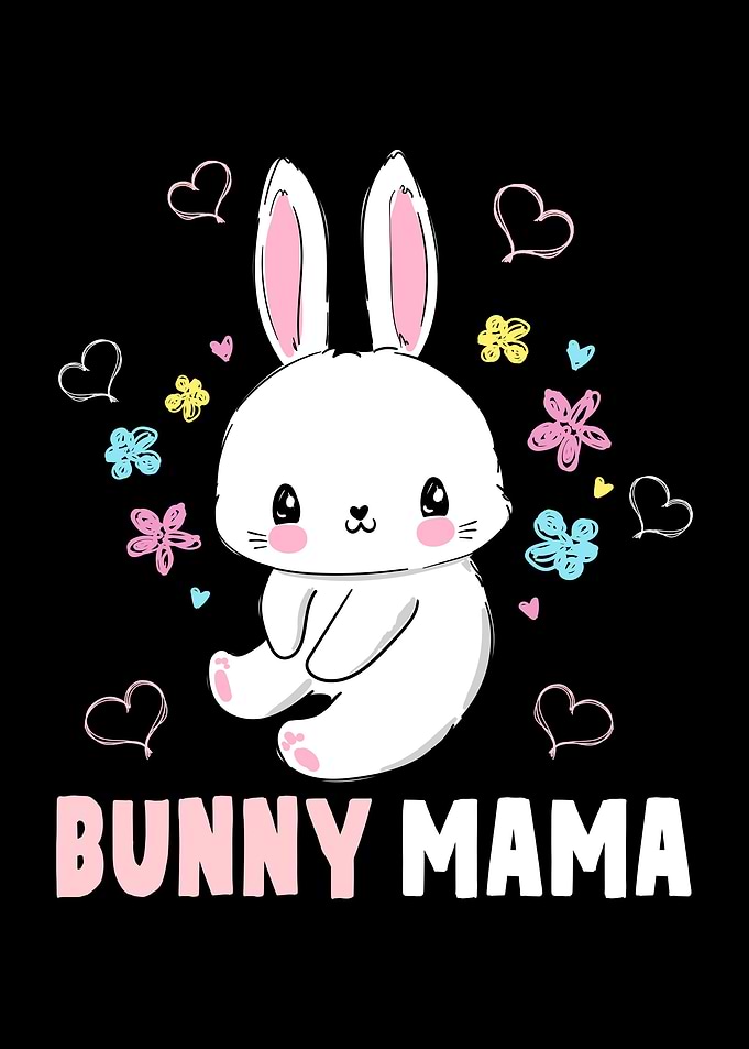 Bunny Mom Flowers Easter