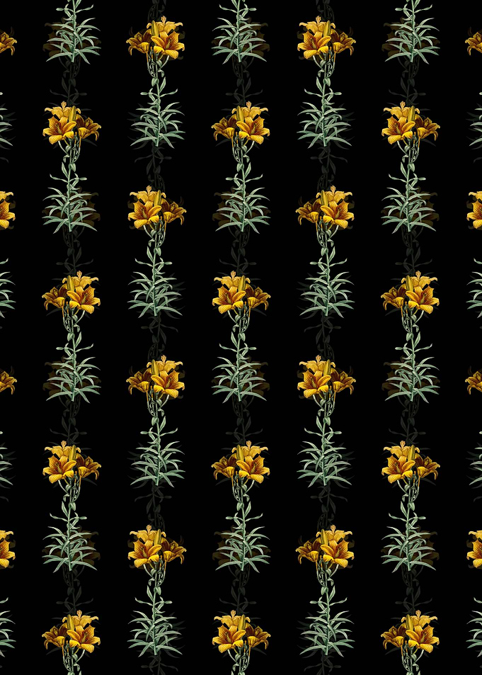 Floral Fire Lily Pattern