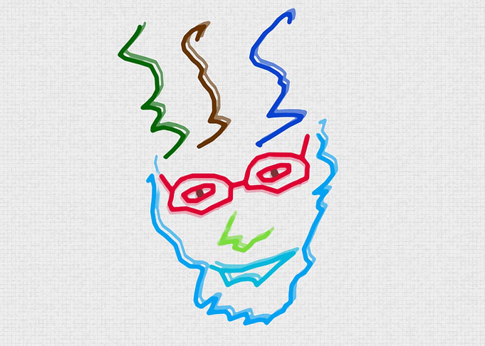 Abstract Cool Man