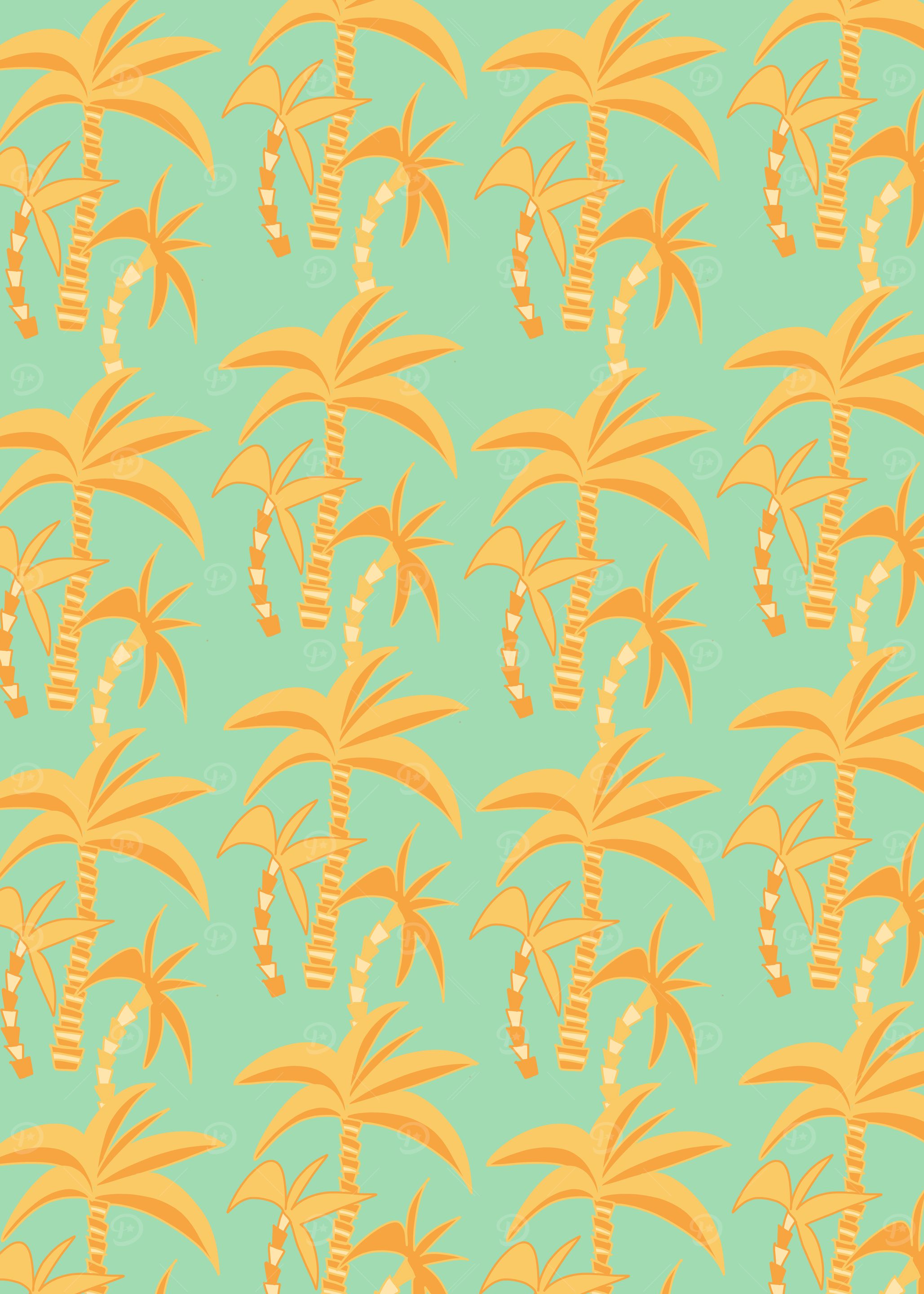 60s 70s Retro Palm Dream 1