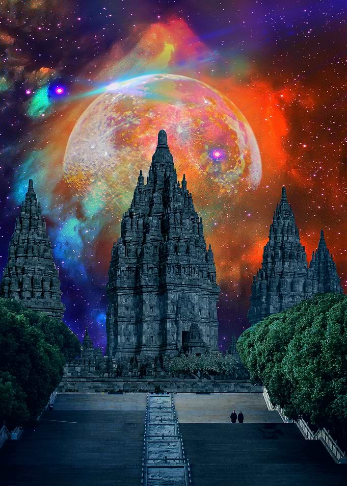 Temple Outer Space Galaxy