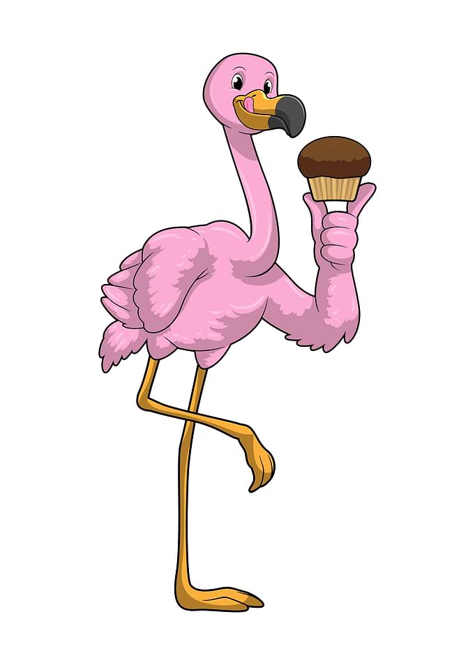 Flamingo Muffin