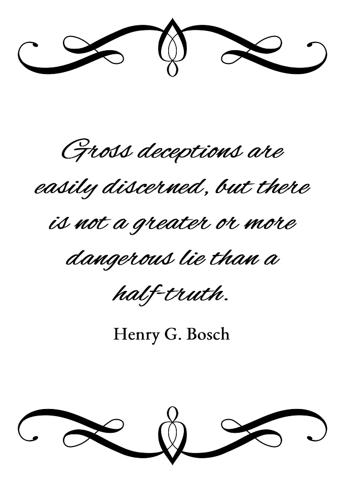 Half Truth Lie