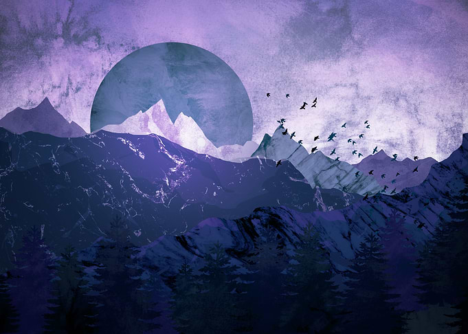 The purple forest