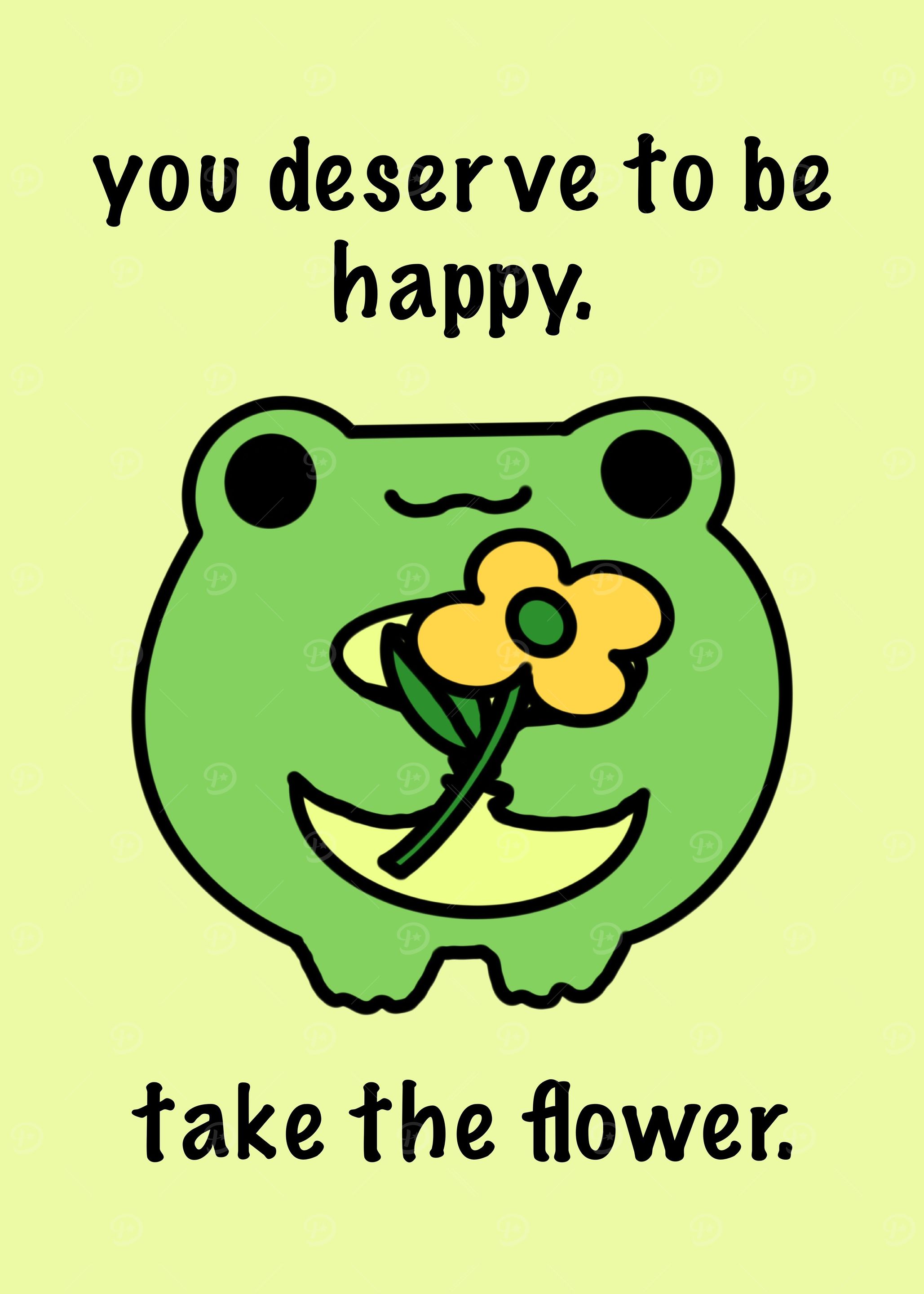 Frog with Flower