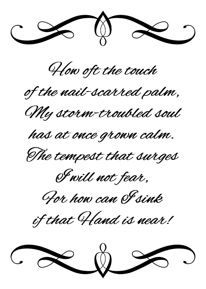 Calm in the Palm of God
