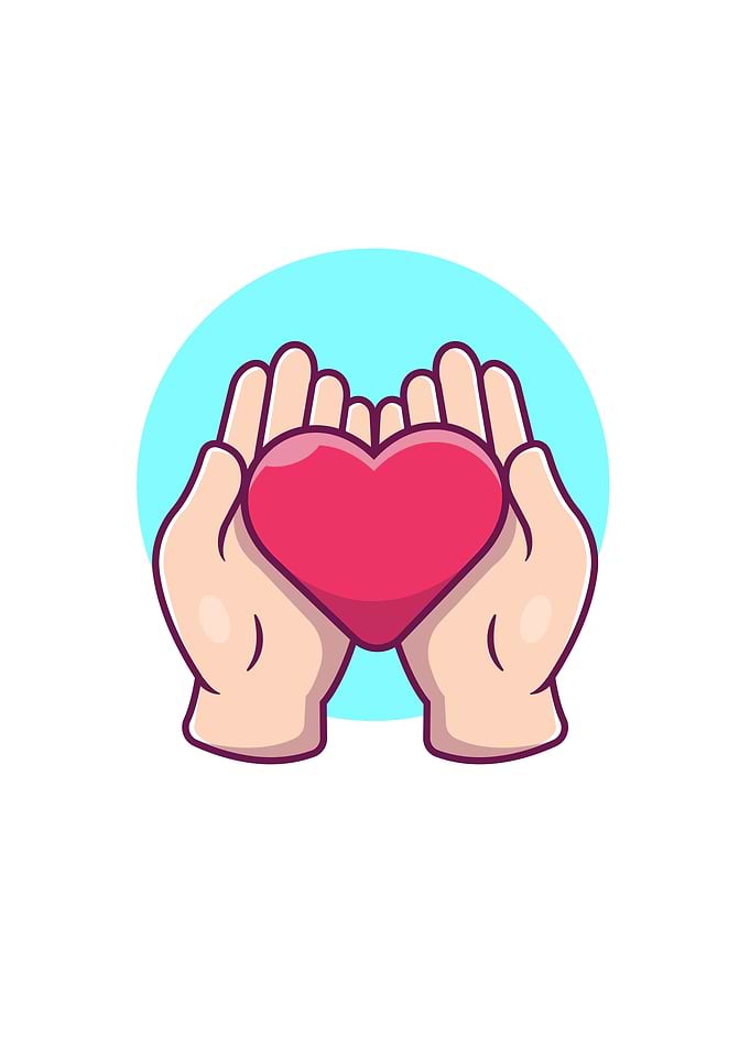 Hand With Love Heart