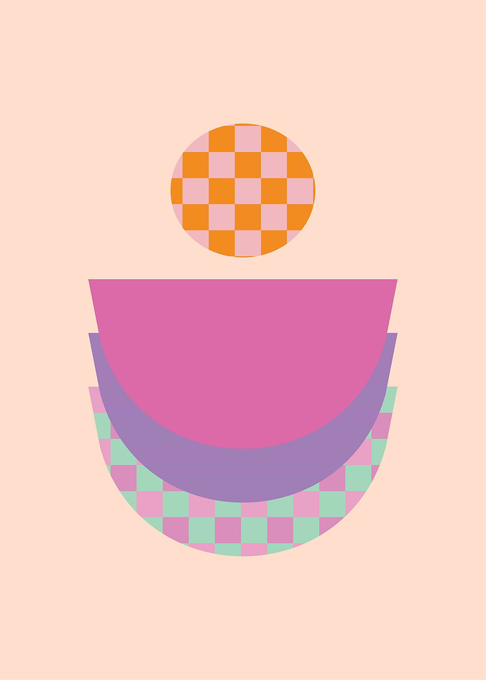 Midcentury Plaid Abstract