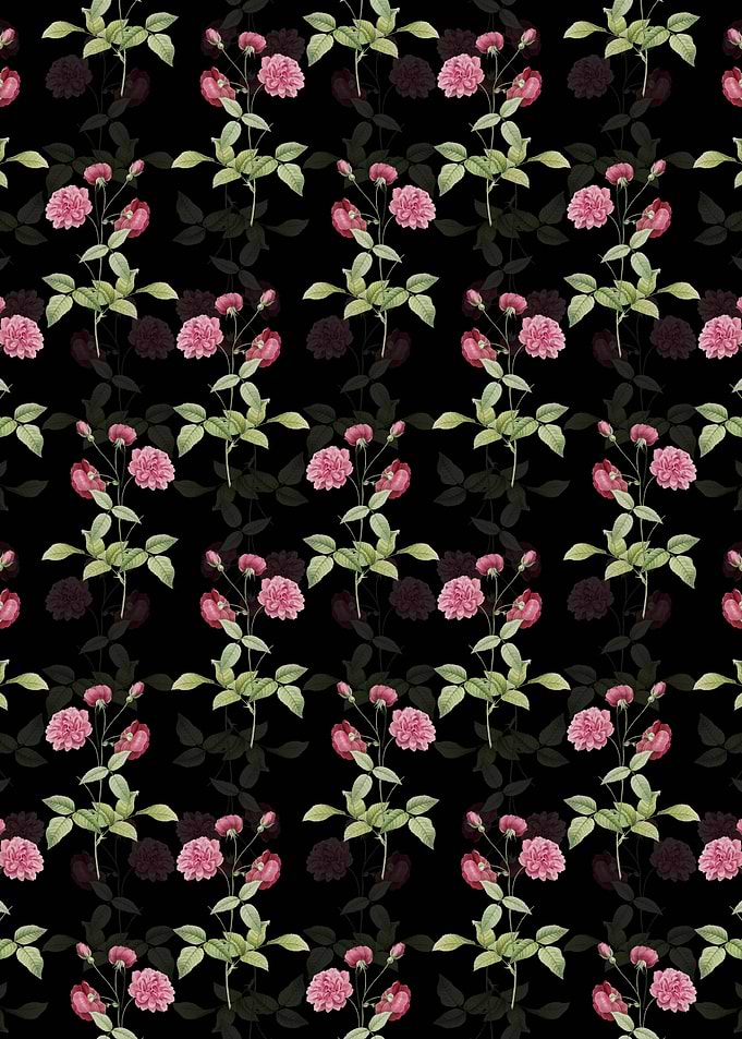 Floral China Rose Pattern