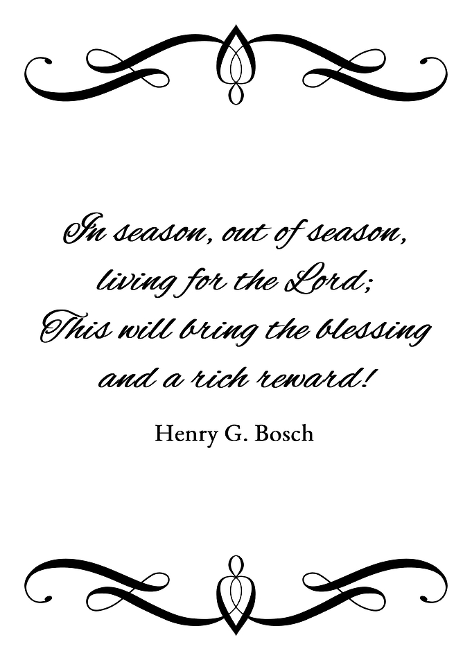 Live for the Lord