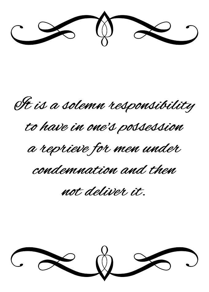 Solemn Responsibility