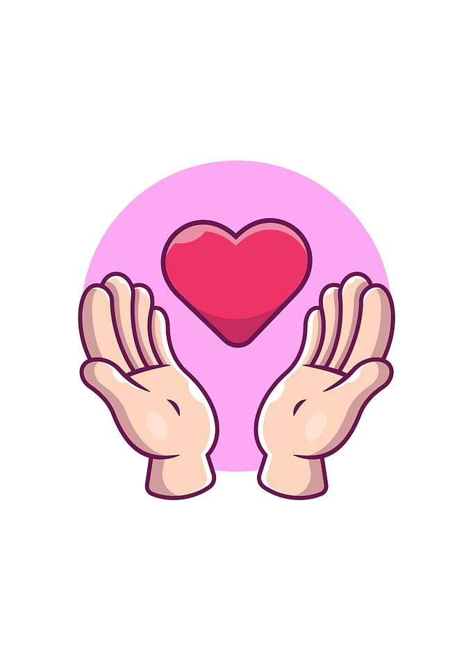 Hand With Love Heart