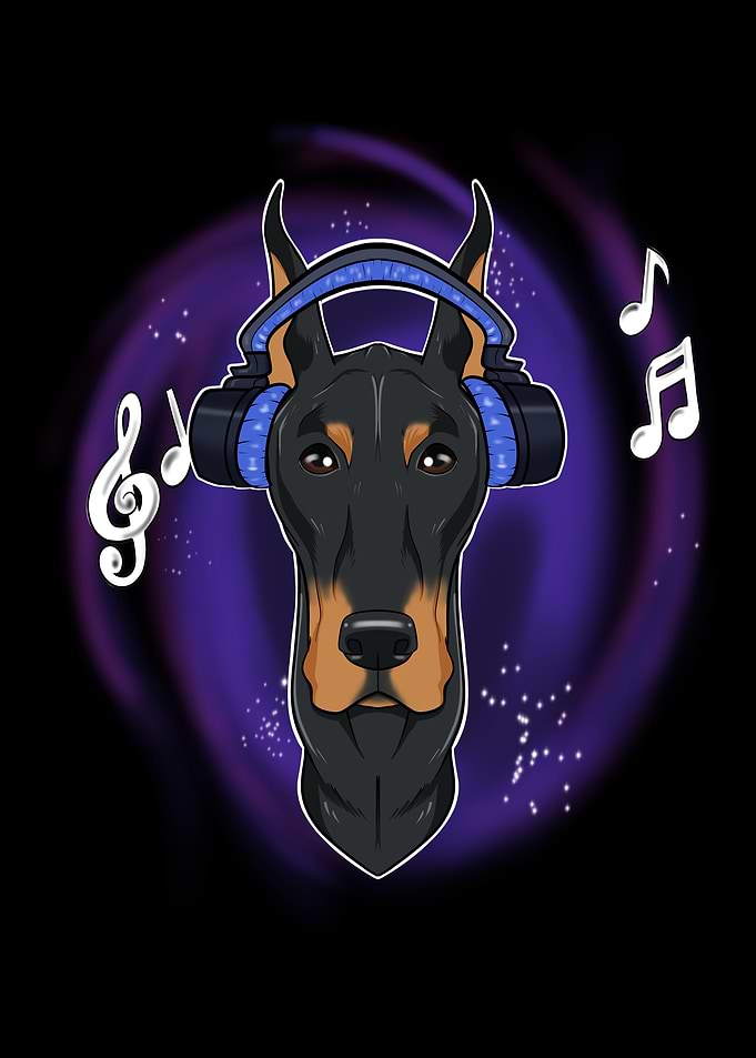 Music Lover I Doberman