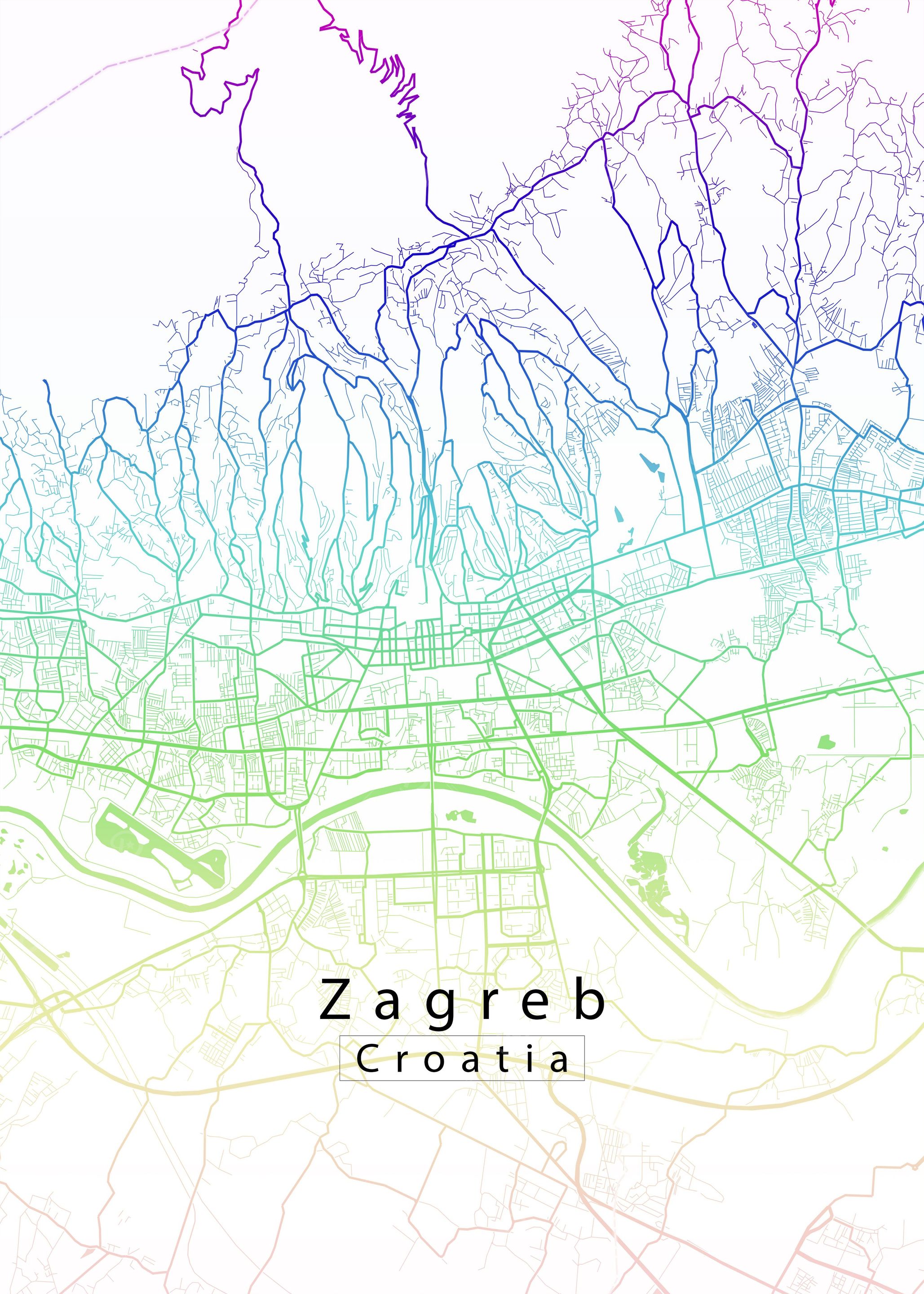 Zagreb City Map