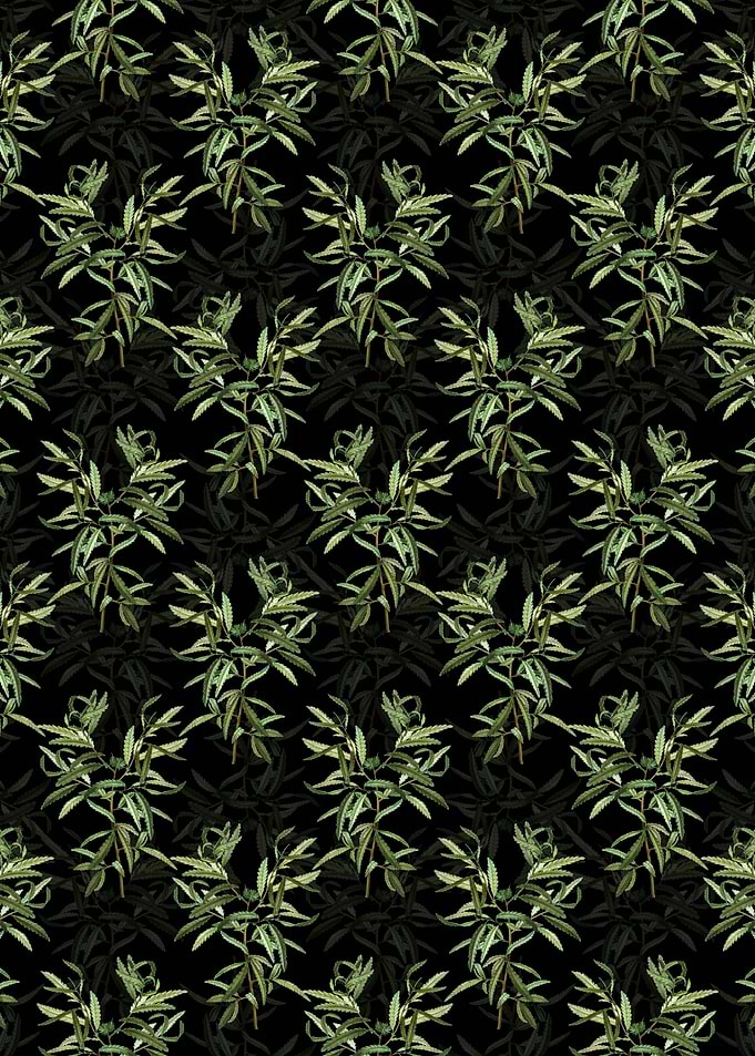 Floral Sweetfern Pattern
