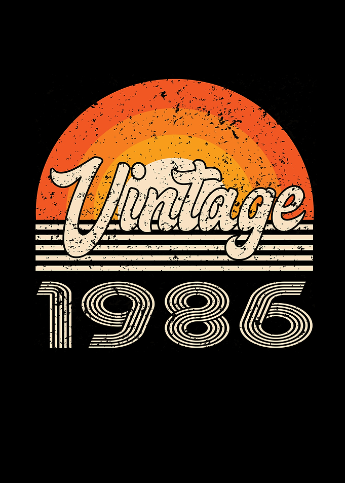 Vintage 1986 Birthday