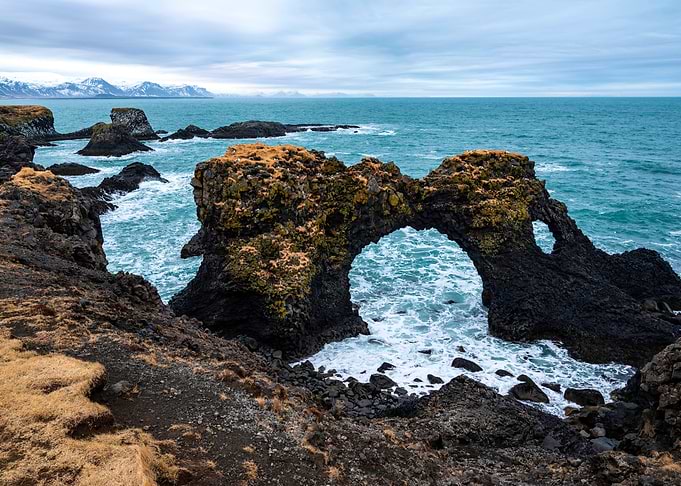 Arnarstapi coast Iceland