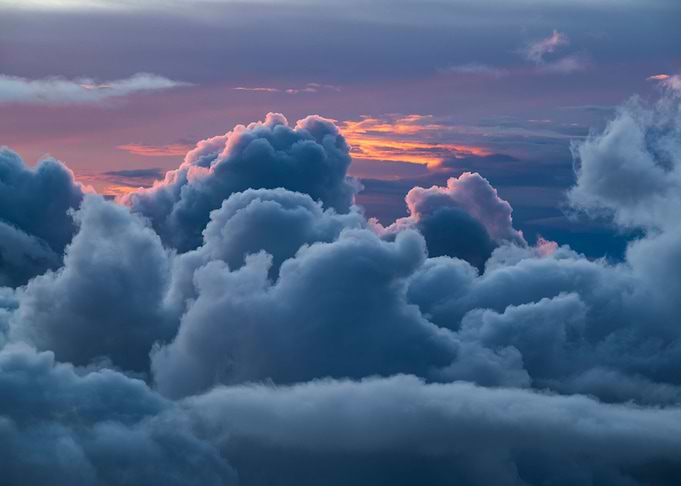 Cloudscape in sunset