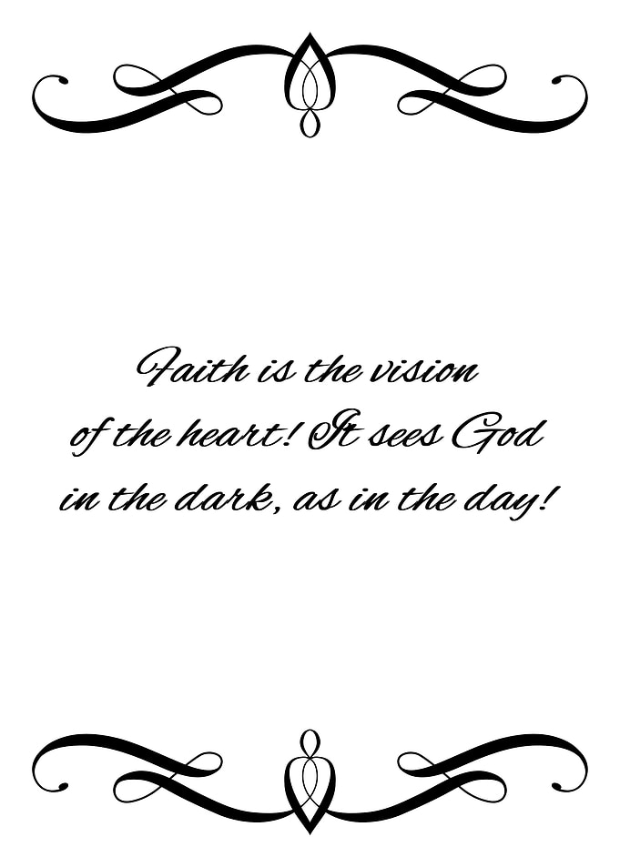 Faith and Vision
