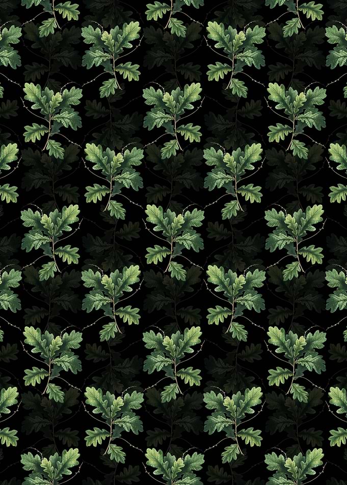Floral English Oak Pattern