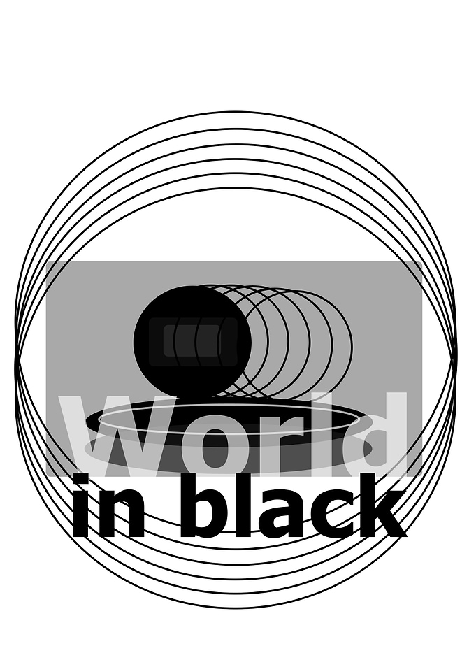 World in black