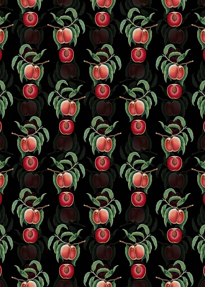 Black Carrot Peach Pattern