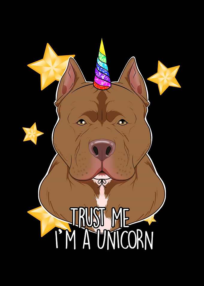 Pitbull Unicorn