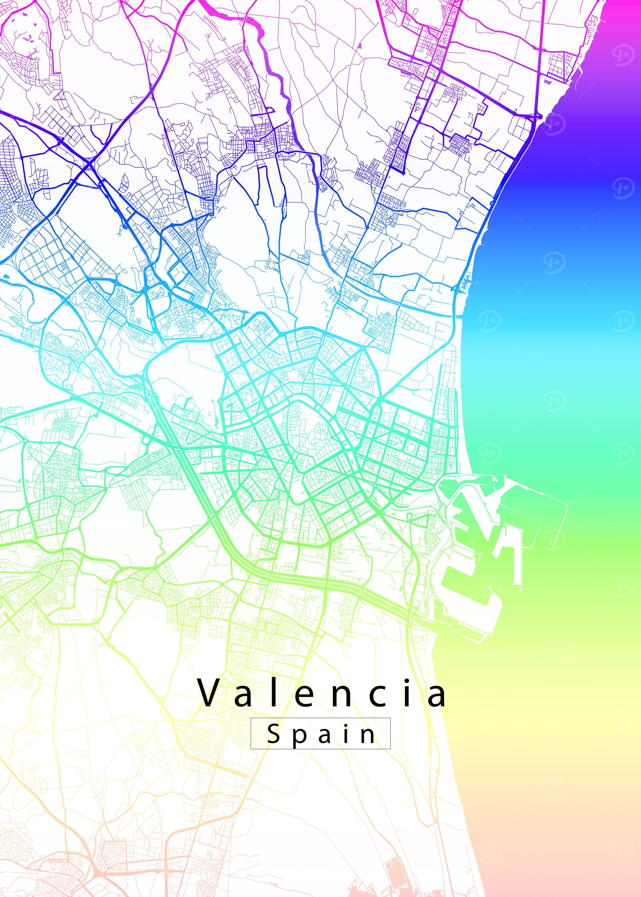 Valencia City Map