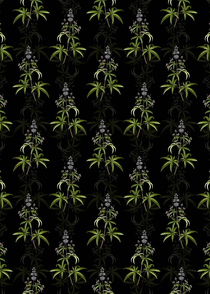 Floral Chaste Tree Pattern