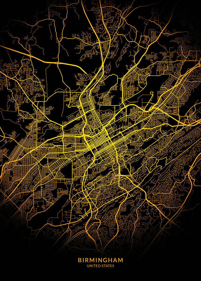 Birmingham City Map