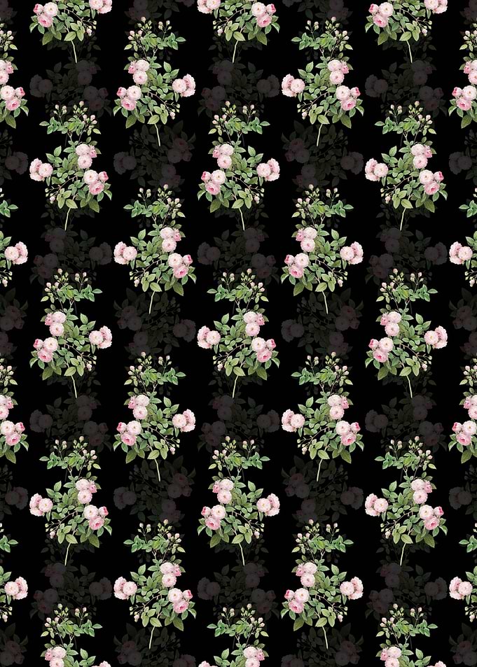Pink Baby Roses Pattern