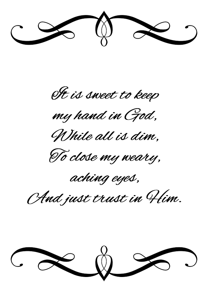 Just Trust in God