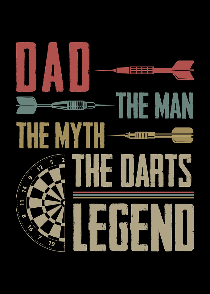 Dad Darts Player Father