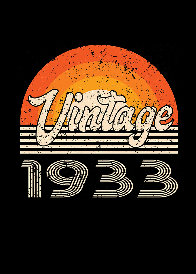 Vintage 1933 Birthday