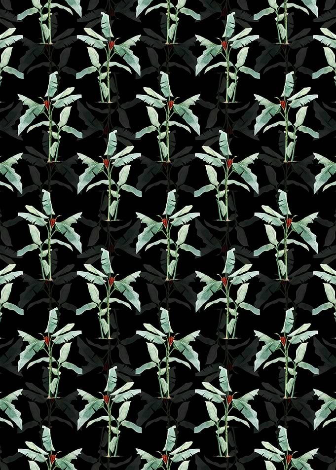 Scarlet Banana Pattern