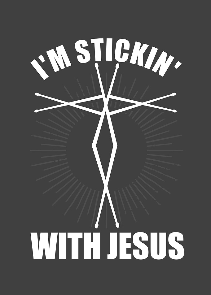 Jesus Drumming Drummer