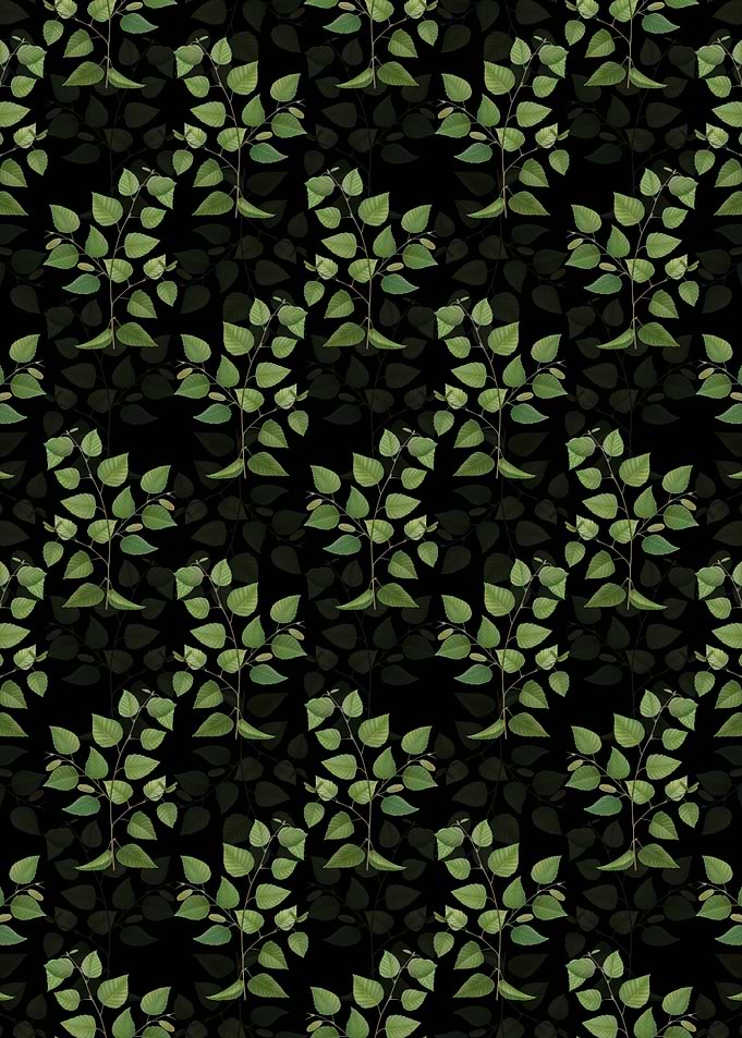 Floral Paper Birch Pattern