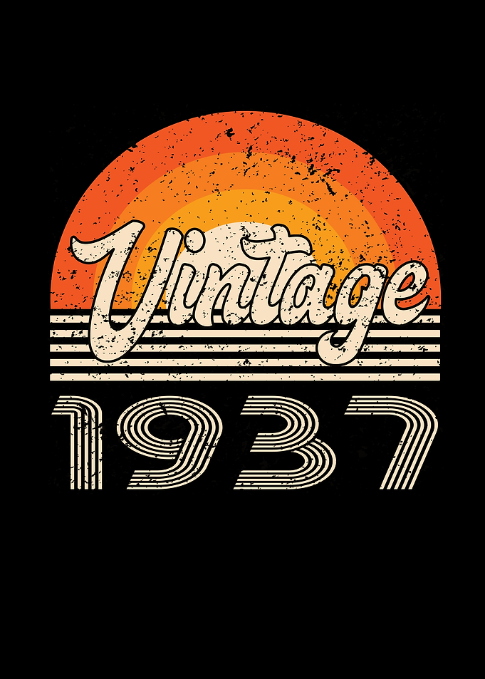 Vintage 1937 Birthday