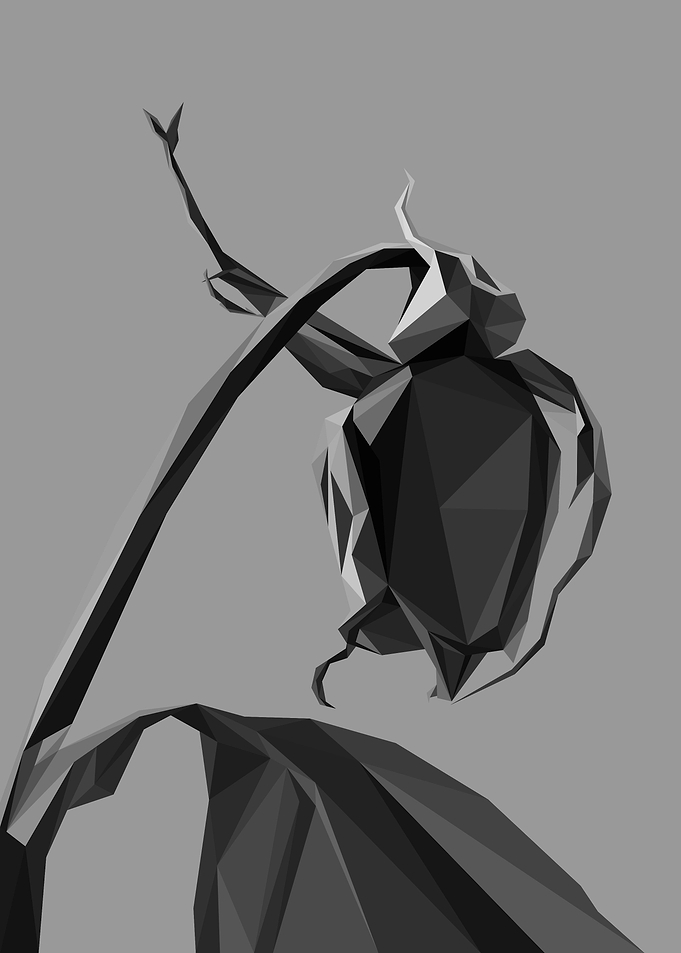 Dead Rose in Lowpoly