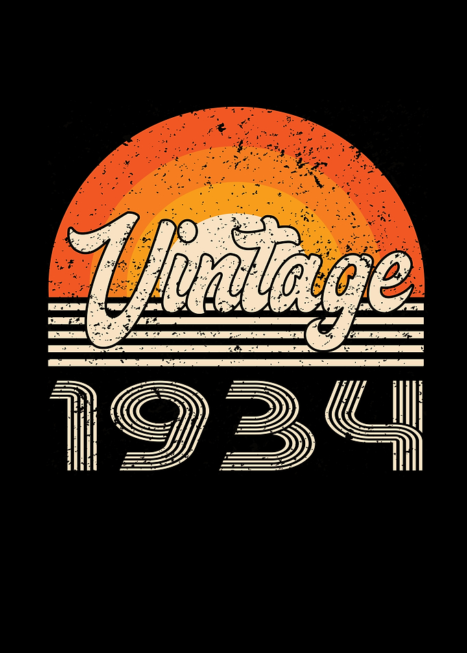 Vintage 1934 Birthday