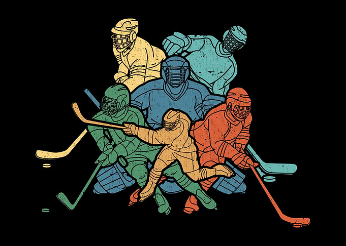 Ice Hockey Goalie Forwards