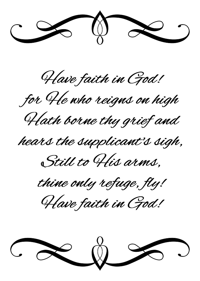 Have Faith in God