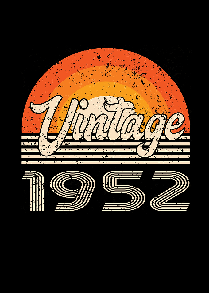 Vintage 1952 Birthday