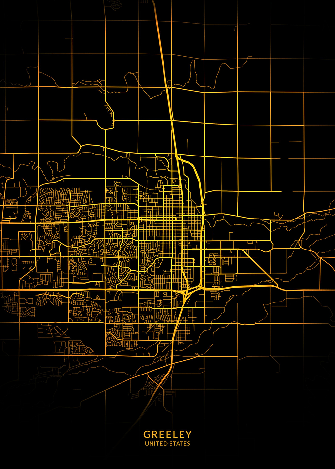 Greeley City Map