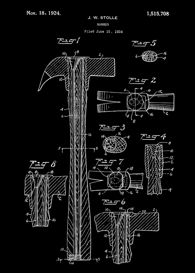 Vintage Hammer Patent