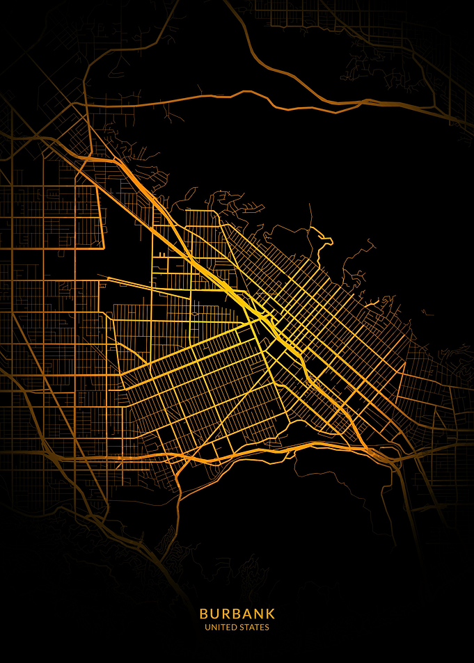 Burbank City Map